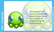 Load image into Gallery viewer, Fish Octopode Hand Sculpted Glass Figure