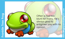 Load image into Gallery viewer, Franklin Tree Frog Hand Sculpted Glass Figure