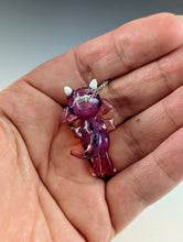 Load image into Gallery viewer, Cerise Dragon Hand Sculpted Glass Pendant