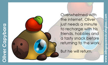 Load image into Gallery viewer, Oliver Capybara Hand Sculpted Glass Figure