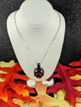 Load image into Gallery viewer, Poison Apple Pendant - Blood Red and Sparkle Black