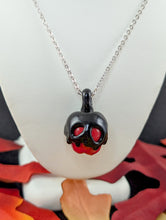Load image into Gallery viewer, Poison Apple Pendant - Blood Red and Sparkle Black