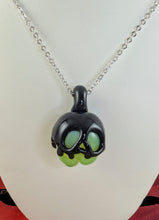 Load image into Gallery viewer, Poison Apple Pendant - Toxic Green and Sparkle Black