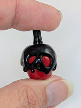 Load image into Gallery viewer, Poison Apple Pendant - Blood Red and Sparkle Black