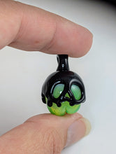 Load image into Gallery viewer, Poison Apple Pendant - Toxic Green and Sparkle Black