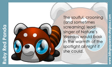 Load image into Gallery viewer, Ruby Red Panda Hand Sculpted Glass Figure
