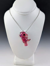 Load image into Gallery viewer, Cerise Dragon Hand Sculpted Glass Pendant