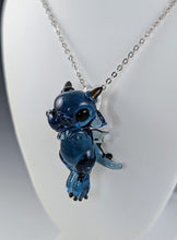 Load image into Gallery viewer, Midnight Dragon Hand Sculpted Glass Pendant