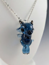 Load image into Gallery viewer, Midnight Dragon Hand Sculpted Glass Pendant