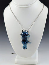 Load image into Gallery viewer, Midnight Dragon Hand Sculpted Glass Pendant
