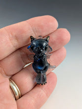 Load image into Gallery viewer, Midnight Dragon Hand Sculpted Glass Pendant