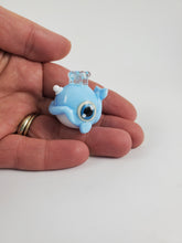 Load image into Gallery viewer, Smirky Narwhal Hand Sculpted Glass Figure