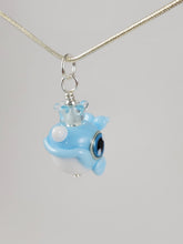 Load image into Gallery viewer, Smirky Narwhal Hand Sculpted Glass Pendant