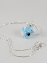 Load image into Gallery viewer, Smirky Narwhal Hand Sculpted Glass Pendant