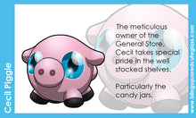 Load image into Gallery viewer, Cecil Piggie Hand Sculpted Glass Figure