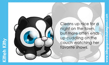 Load image into Gallery viewer, Kitteh Kitty Hand Sculpted Glass Pendant