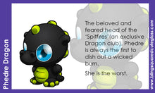 Load image into Gallery viewer, Phedre Baby Dragon Hand Sculpted Glass Figure