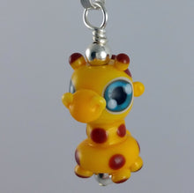 Load image into Gallery viewer, Geoffrey Giraffe Hand Sculpted Glass Pendant