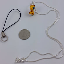 Load image into Gallery viewer, Geoffrey Giraffe Hand Sculpted Glass Pendant