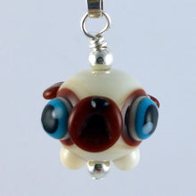 Load image into Gallery viewer, Georgia Pug Hand Sculpted Glass Pendant