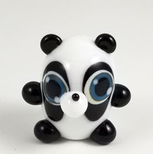 Load image into Gallery viewer, Johnny Panda Hand Sculpted Glass Figure