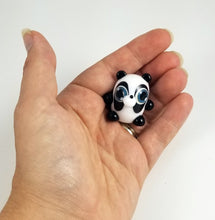 Load image into Gallery viewer, Johnny Panda Hand Sculpted Glass Figure