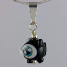 Load image into Gallery viewer, Kitteh Kitty Hand Sculpted Glass Pendant