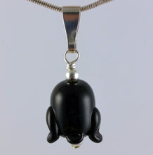 Load image into Gallery viewer, Pippin Penguin Hand Sculpted Glass Pendant